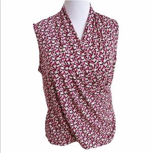 George XXL Stretch Print Sleeveless Top